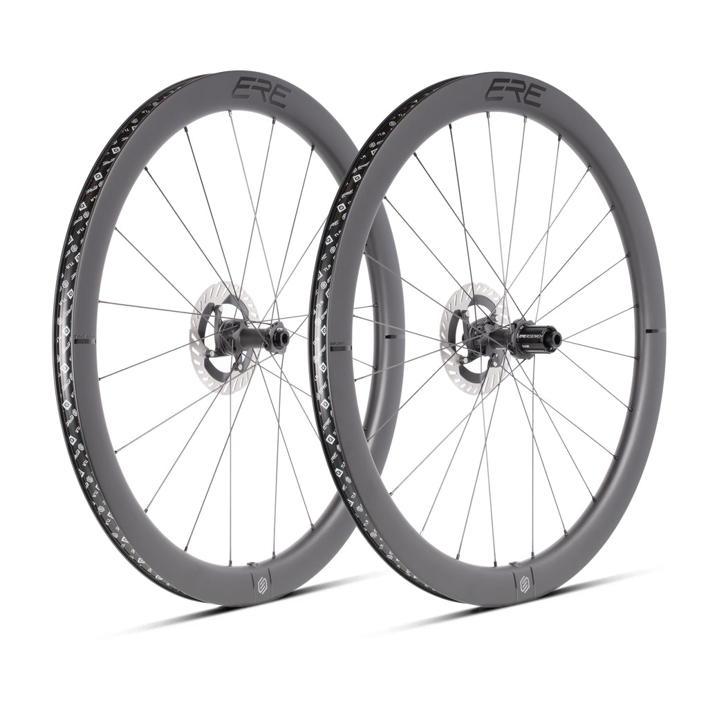 ERE Explorator CCR45 carbon all-road wheelset - front and rear