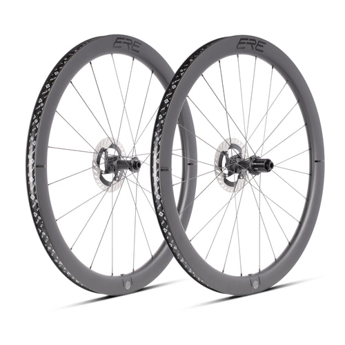 ERE Explorator CCR45 carbon all-road wheelset - front and rear