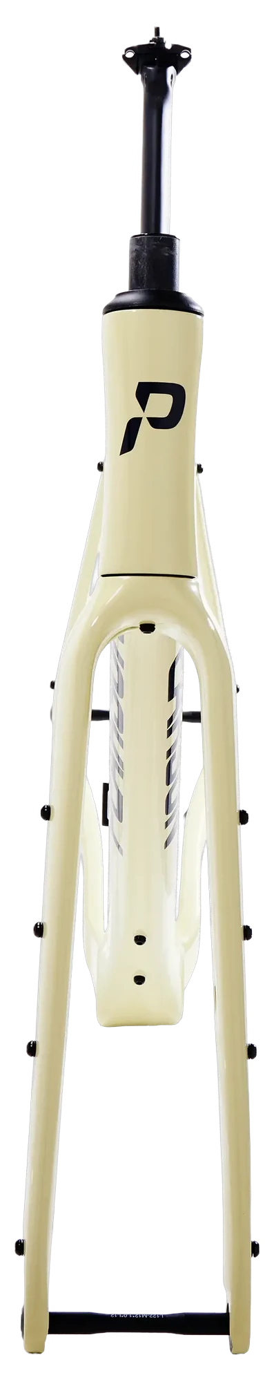 Pearson On&On Adventure frameset in Dune Stone, head-on elevation